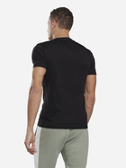 Koszulka męska bawełniana Reebok Gs Reebok Linear Rea 100042232 L Czarny/Biały (4064048052465) - obraz 2