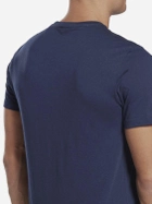 Koszulka męska bawełniana Reebok Gs Reebok Linear Rea 100042355 L Granatowy/Biały (4064047967807) - obraz 5