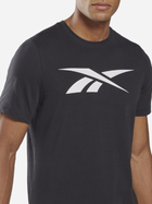 Koszulka męska bawełniana Reebok Gs Vector Tee 100052762 XL Czarna (4065424152373) - obraz 4
