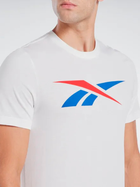 Футболка бавовняна довга чоловіча Reebok Gs Vector Tee 100065058 S Біла (4066751166231) - зображення 4