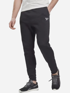 Spodnie dresowe męskie Reebok Identity Smal 100065295 M Czarne (4066751110449) - obraz 1