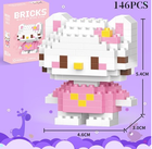 Конструктор фигурка Хеллоу Китти (Hello Kittty) для девочек 146 деталей (AN)20754