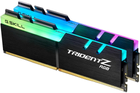 Pamięć RAM G.Skill DDR4-3200 32768MB PC4-25600 (Kit of 2x16384MB) Trident Z RGB Black (F4-3200C16D-32GTZRX) - obraz 2