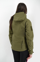 Женская тактическая куртка Eagle Soft Shell с флисом М Green Olive (AW010788) - изображение 7