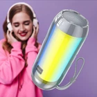 Портативная аккумуляторная колонка Borofone BR25 Bluetooth Crazy sound colorful luminous Серая