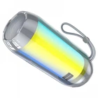 Портативна акумуляторна колонка Borofone 25BR Bluetooth Crazy sound colorful luminous Сіра