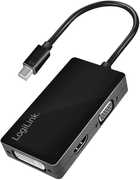 Adapter LogiLink Mini DisplayPort / HDMI+DVI+VGA (4052792046175) - obraz 1