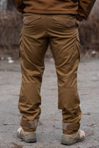 Мужские тактические штаны Kayman Military койот с усиленными зонами и накладными карманами Rip-stop 32/34 - изображение 3