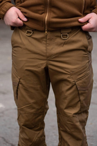 Мужские тактические штаны Kayman Military койот с усиленными зонами и накладными карманами Rip-stop 32/34 - изображение 7