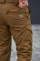 Мужские тактические штаны Kayman Military койот с усиленными зонами и накладными карманами Rip-stop 32/34 - изображение 12