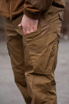 Чоловічі тактичні штани «Kayman Military» койот із посиленими зонами та накладними кишенями Rip-stop 30/32 - зображення 4
