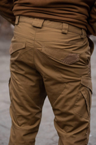 Чоловічі тактичні штани «Kayman Military» койот із посиленими зонами та накладними кишенями Rip-stop 30/34 - зображення 6