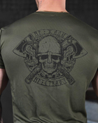 Тактична потоотводящая футболка Odin олива череп M - зображення 7