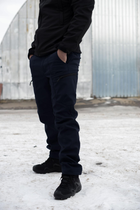 Чоловічі темно-сині штани ДСНС SoftShell на флісі із високою Посадкою S - зображення 5