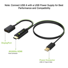 Adapter TECHly HDMI / DisplayPort + USB power (ICOC HDMI-DP12A60) - obraz 2