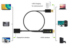 Adapter TECHly HDMI / DisplayPort + USB power (ICOC HDMI-DP12A60) - obraz 3