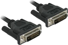 Kabel DeLock DVI dual-link 0.5 m Black (4043619843695) - obraz 1