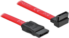 Kabel Delock SATA 50 cm Red (4043619842209) - obraz 1