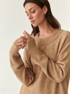 Sweter damski luźny długi Tatuum KASZMANI T2222.091 M Beżowy (5900142184390) - obraz 3