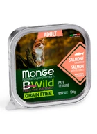 Влажный корм Monge BWild Adult Лосось с овощами 100 г
