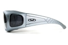 Очки защитные с уплотнителем Global Vision Outfitter Metallic (gray) Anti-Fog, серые - изображение 2