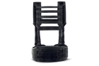 Ремінно плечова система базова U-WIN з лямками / розвантажувальна система РПС під балістичний пакет розміру М Cordura 500 Чорний - зображення 2