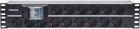 Мережевий фільтр Intellinet 19" 2U Rackmount PDU 15 розеток 3 м Black (766623714051) - зображення 1