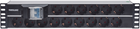 Мережевий фільтр Intellinet 19" 2U Rackmount PDU 15 розеток 3 м Black (766623714051) - зображення 1