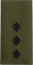 Шеврон нашивка на липучці IDEIA погон звання ЗСУ Старший лейтенант 5х10 см хакі (2200004295787)