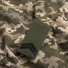 Шеврон нашивка на липучці IDEIA погон звання ЗСУ Капрал 5х10 см (2200004295602) - зображення 3