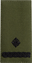 Шеврон нашивка на липучке IDEIA погон звания ВСУ Майор 5х10 см хаки (2200004297781) - изображение 1
