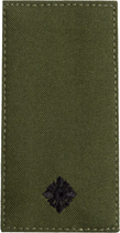Шеврон нашивка на липучці IDEIA погон звання ЗСУ Хорунжий 5х10 см хакі (2200004295763) - зображення 1