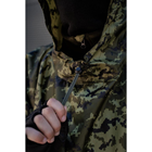Дождевик пончо для военных, плащ-палатка тактический камуфляж пиксель на кнопках - изображение 3