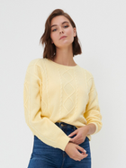 Sweter damski gruby Sinsay 8941E-10X XS Żółty (5904020266789) - obraz 1