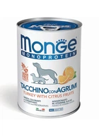 Влажный корм для собак Monge Dog Fruit Monoprotein индейка с цитрусами