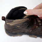 Шкіряні тактичні черевики OKSY TACTICAL Brown літні (сітка) 41 розмір - зображення 10