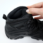 Кожаные тактические ботинки OKSY TACTICAL Black летние (сетка) 40 размер - изображение 10