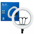 Лампа Кольцевая LED 46 cm 18" 416 Lights RL-18 с тремя держателями и пультом
