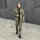 Куртка Pobedov Shadow Жіноча Військова з липучками Піксель XL OWku2 876XLpx - зображення 4