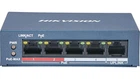 Некерований PoE комутатор Hikvision DS-3E0105P-E/M(B) з 4 портами PoE