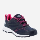 Дитячі кросівки для дівчинки Jack Wolfskin Woodland Texapore Low K 4042162-8333 33 Темно-синій/Рожевий (4064993186963) - зображення 2