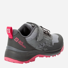Buty sportowe dziecięce dla dziewczynki na rzepy Jack Wolfskin Villi Hiker Texapore Low K 4056831-2428 34 Szary/Różowy (4064993840490) - obraz 4