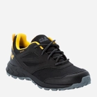 Підліткові кросівки для хлопчика Jack Wolfskin Woodland Texapore Low K 4042162-6055 39 Чорний/Жовтий (4064993186727) - зображення 2