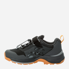 Buty sportowe chłopięce na rzepy Jack Wolfskin Villi Hiker Texapore Low K 4056831-5401 36 Szary/Pomarańczowy (4064993840612) - obraz 3