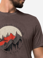 Koszulka dresowa męska Jack Wolfskin Hiking S/S T M 1808762-2365 S Brązowa (4064993851922) - obraz 3