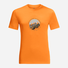 Koszulka dresowa męska Jack Wolfskin Hiking S/S T M 1808762-3285 S Pomarańczowa (4064993851984) - obraz 4