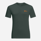 Koszulka dresowa męska Jack Wolfskin Hiking S/S T M 1808762-4161 S Zielona (4064993852042) - obraz 4