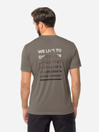 Спортивна футболка чоловіча Jack Wolfskin Hiking S/S T M 1808762-5719 L Коричнева (4064993852127) - зображення 2