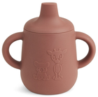 Чашка-непроливайка Nuuroo Aiko Silicone Cup with sippy lid Mahogany силіконова з носиком (5715235000859) - зображення 1
