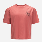 Дитяча укорочена футболка для дівчинки Jack Wolfskin Teen Mosaic T G 1609841-2183 128 см Коралова (4064993686111) - зображення 1